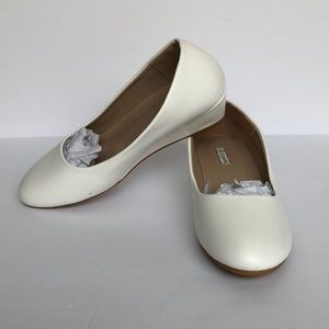 Cinak White Low Wedge